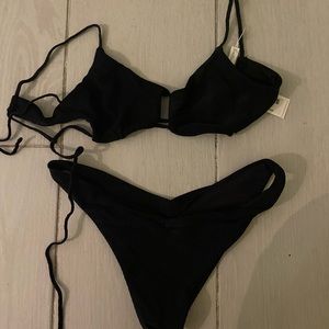 Brand new Frankie’s ribbed black bikini